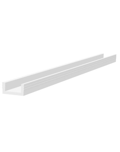 Series Mini 3m White Bottom Track PVC Guide Channel 25kg Capacity