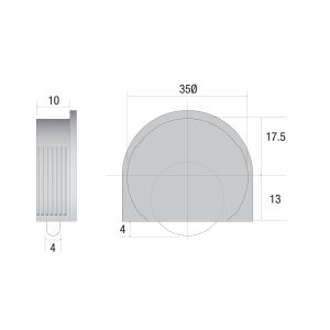Series Mini Brown Bottom Guide Roller 25kg Capacity