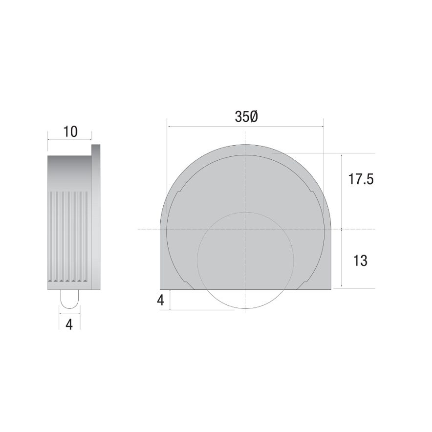 Series Mini Brown Bottom Guide Roller 25kg Capacity