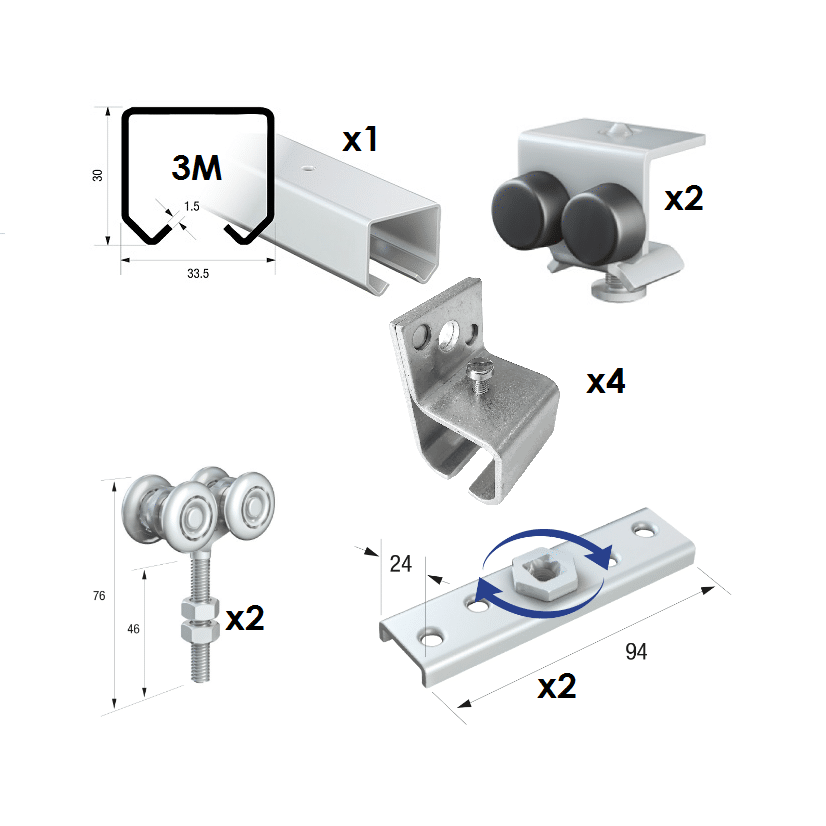 a diagram of different types of metal parts