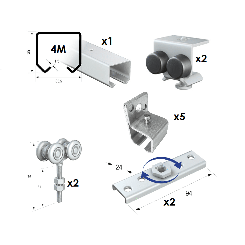 a diagram of different types of metal parts