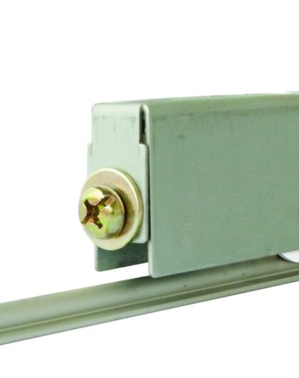 Tommaslide bottom roller unit, metal cased, single nylon wheel, 25kg capacity