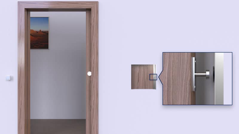 Push to Open Magnetic Door Release Buffer 130N