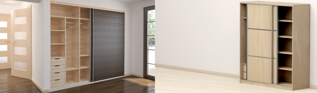 Sliding wardrobe door gear