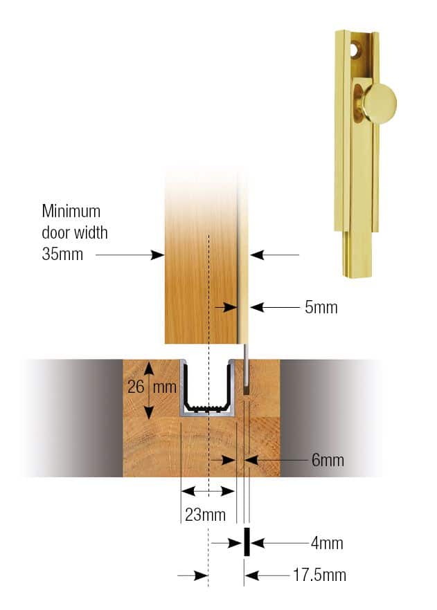 Tommafold Interior Lever Action Surface Bolt