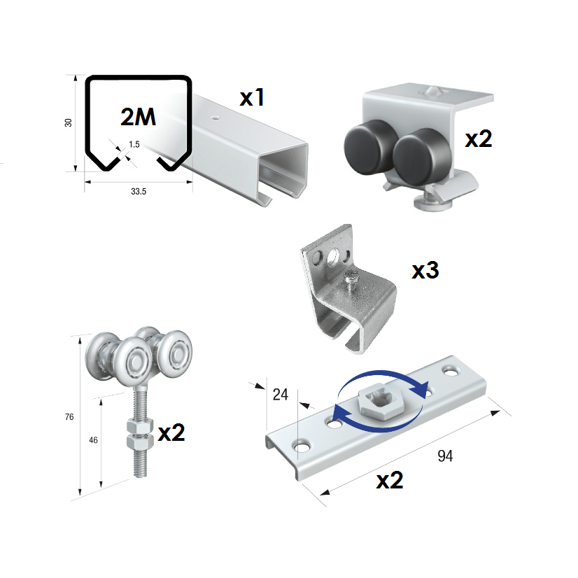 a diagram of different types of metal parts