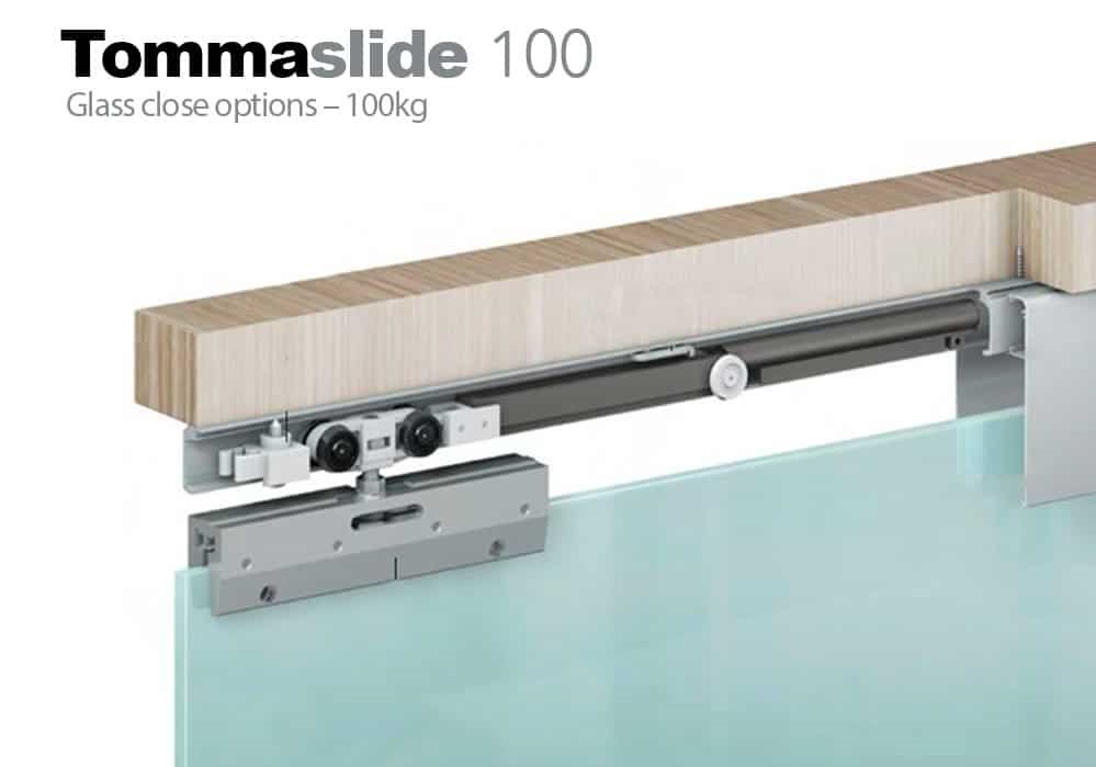 Glass sliding door kit