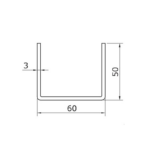 Series 2000 3m Galvanized Steel Bottom Guide Channel spec