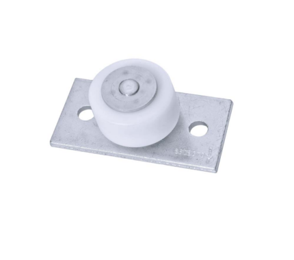 Series 2000 50mm Diameter Nylon Bottom Guide Roller, On Flat Steel Plate