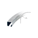 Series 300 St/St 316 Grade Curved Top Track, 535mm Radius - 300-4771