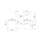 Series 300 st/st 316 grade face fix bracket 300-47850 - Spec