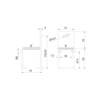 Series 450 St/St 316 Grade Face Fix Bracket