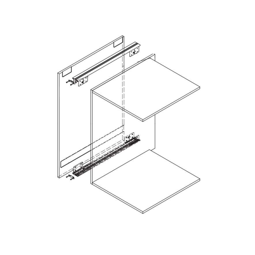 ConcealX Side Panel Connector Kit for Single Leaf Pivot Doors 700-604
