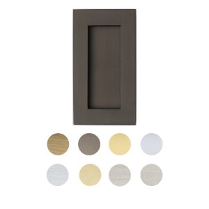 Reeded Rectangular Flush Pull