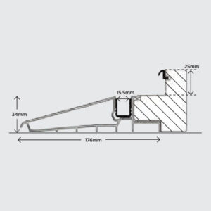 diagram of a ramp with measurements