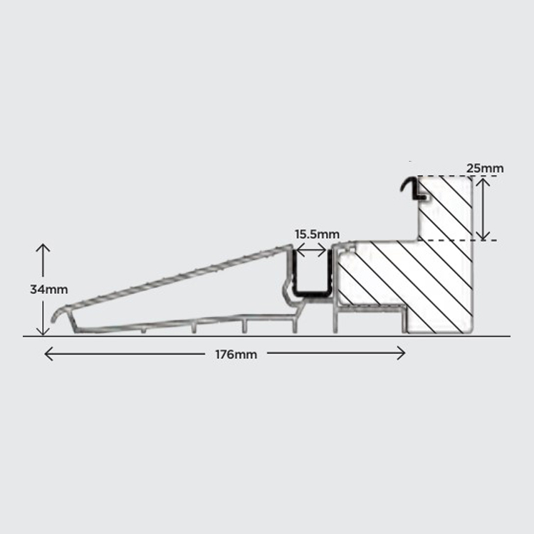 diagram of a ramp with measurements